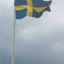 Svenska flaggan på plats